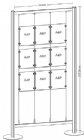 Free standing frames 9 A4 portrait